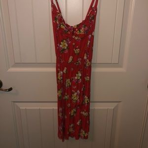 Hollister Red Floral Dress
